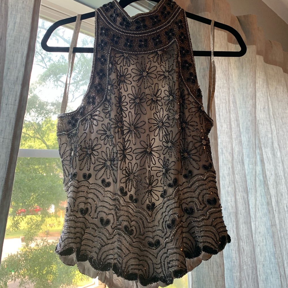 Papéll Boutique Beaded Top